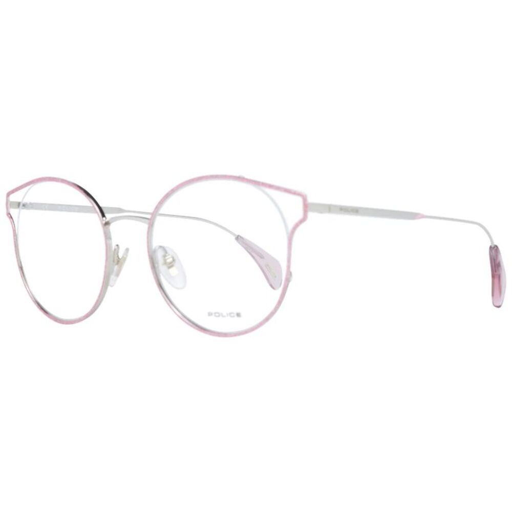 Police VPL877J Pink Round Eyeglasses Women Pink Frames
